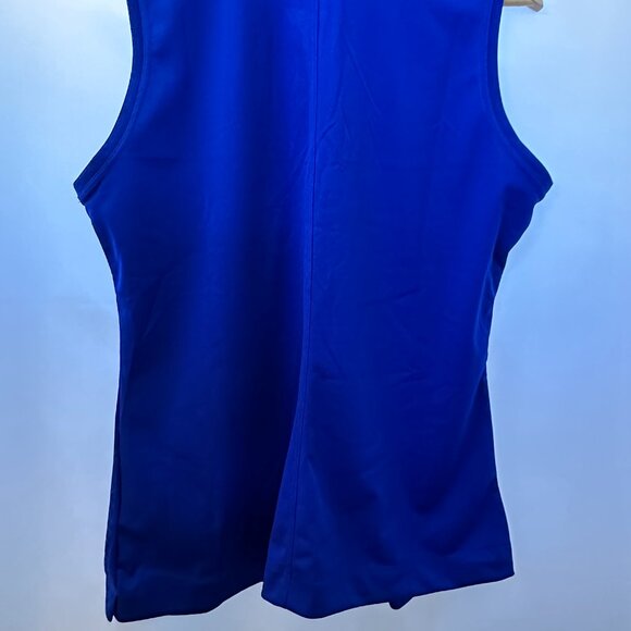 Nike Dri-FIT Blue Sleeveless Golf Polo, Women's Large - Picture 3 of 6